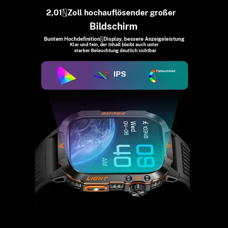 Multi-functional Smart Watch with Flashlight Compass, Fashionable Digital Watch with Heart Rate Monitoring & Sleep Tracking, Sports Watch with Multiple Sports Modes for Women & Men - Image 6